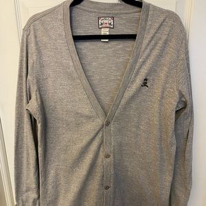 Diesel-Co. Mens Light Grey Cotton Cardigan